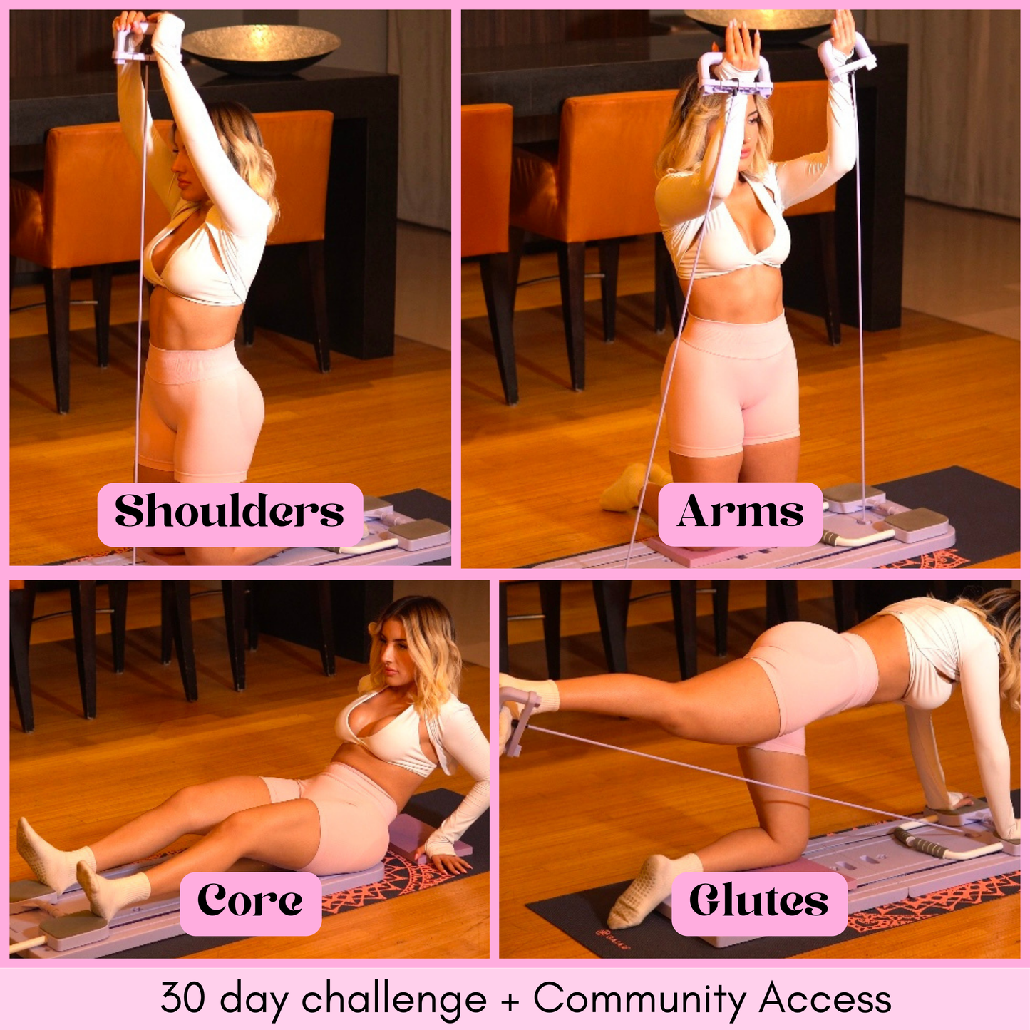 Mini Pilates Board + 30 Day Challenge/Access to the App