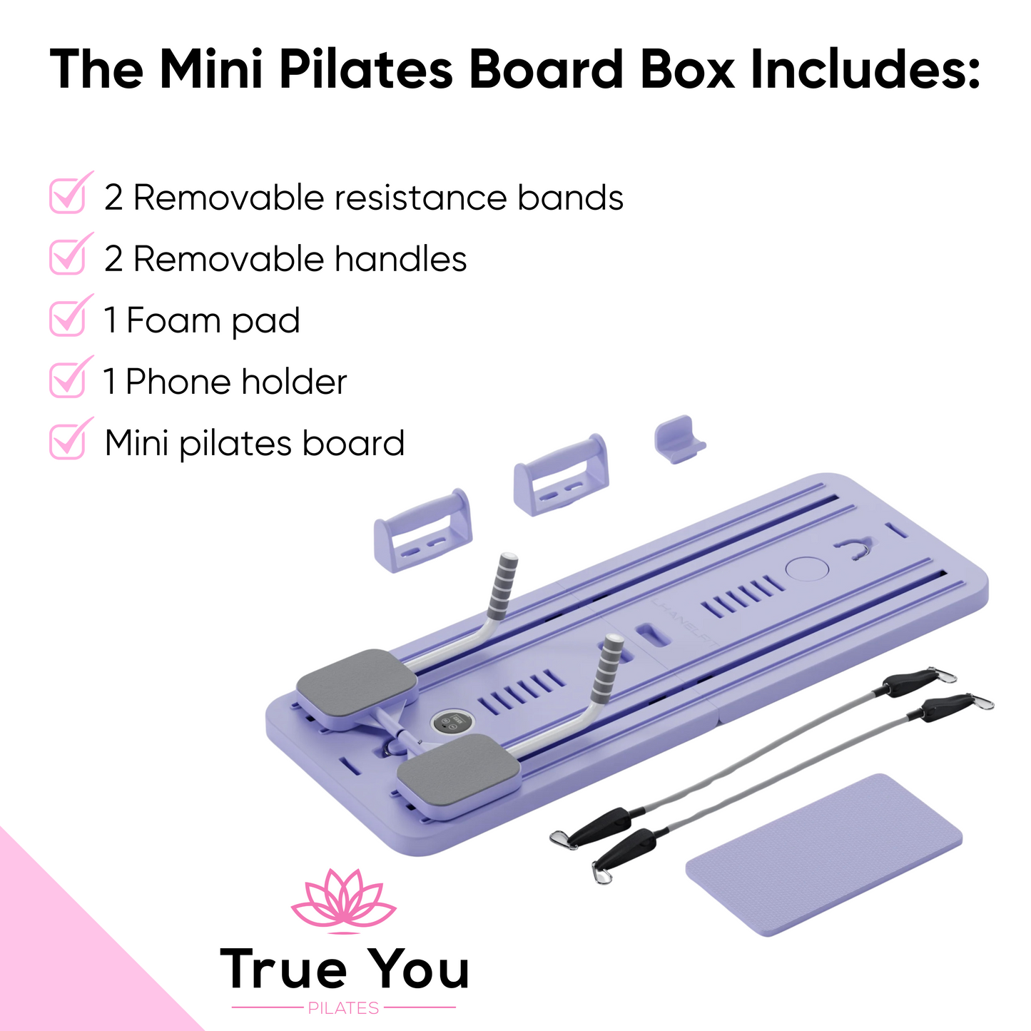 Mini Pilates Board + 30 Day Challenge/Access to the App