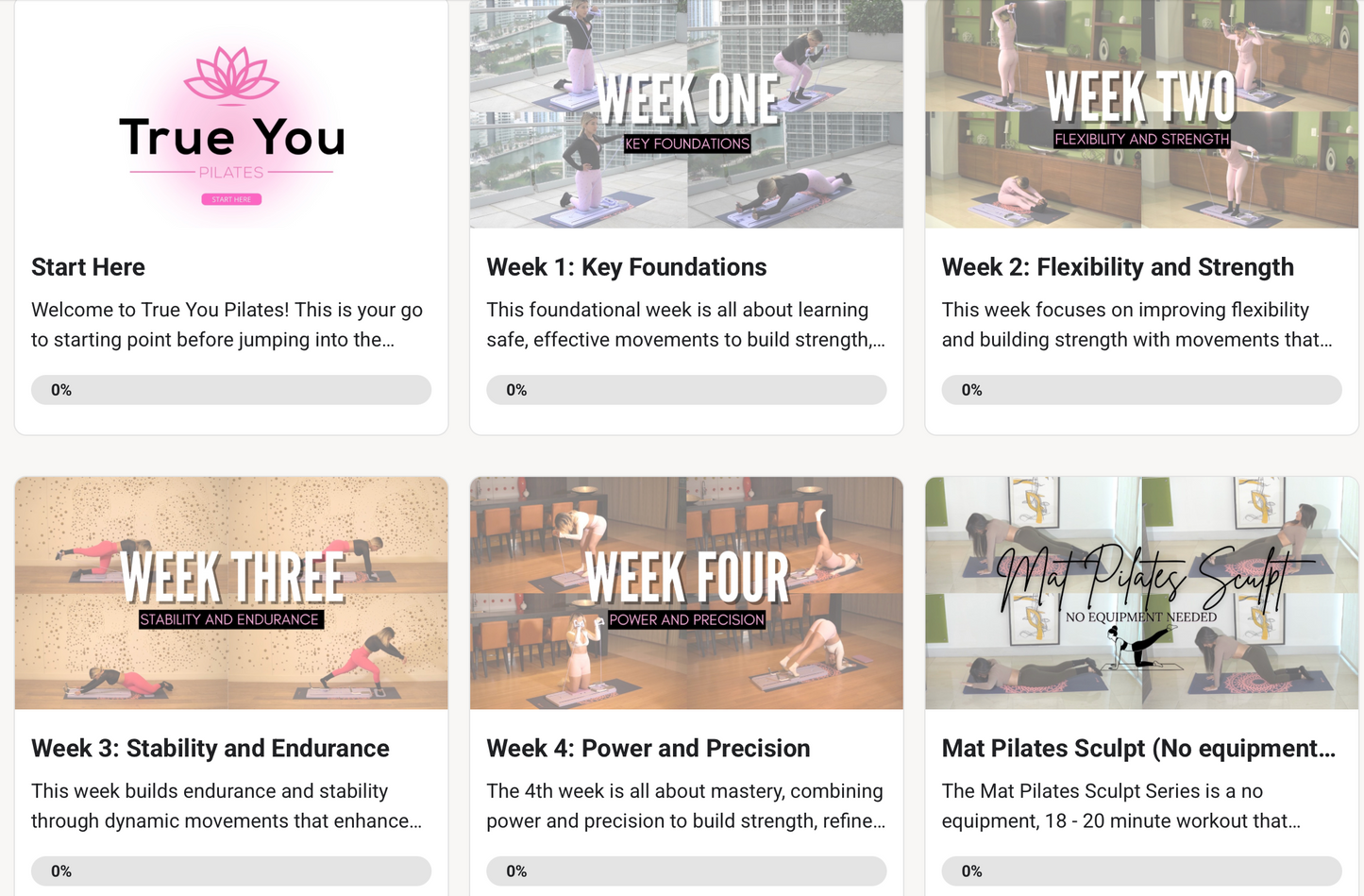 True You Pilates 4 Week Challenge + Access to Our Community