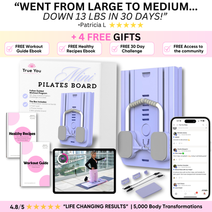 Mini Pilates Board + 30 Day Challenge/Access to the App